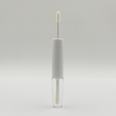 Customized Newly 7.4ml double side round lip gloss bottle packaging for plastic cosmetic reasonable price lip gloss stick tubes