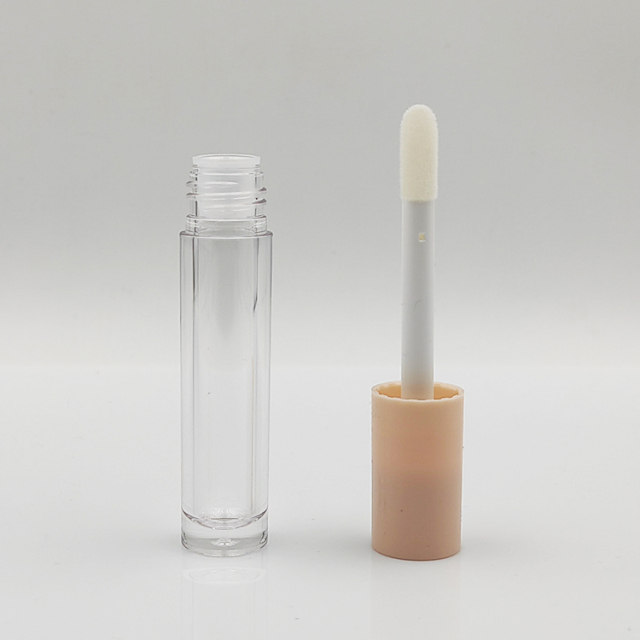Best selling Custom 5ml round pink lip gloss bottle for empty cosmetic container tube wholesale lip gloss empty lipstick tubes
