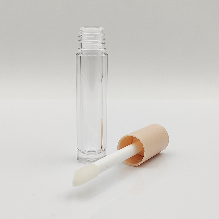 Best selling Custom 5ml round pink lip gloss bottle for empty cosmetic container tube wholesale lip gloss empty lipstick tubes