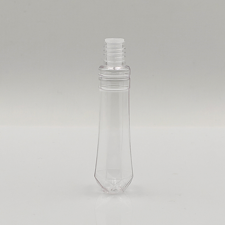 Stylish Wholesale Custom conical shape round 10ml lip gloss bottle plastic cosmetic packaging empty lip gloss tubes with wand