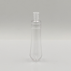 Stylish Wholesale Custom conical shape round 10ml lip gloss bottle plastic cosmetic packaging empty lip gloss tubes with wand