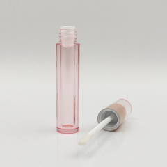 Stylish Wholesale Custom conical shape round 3.5ml lip gloss bottle plastic cosmetic packaging empty lip gloss tubes with wand