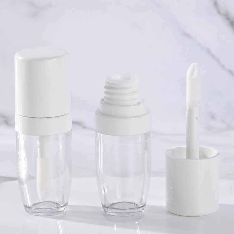 Luxury Custom8. 9ml Round Thickened Wall chunky lip gloss wand tube big Brush Empty Cosmetic Packaging big wand lip gloss bottle