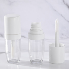 Luxury Custom8. 9ml Round Thickened Wall chunky lip gloss wand tube big Brush Empty Cosmetic Packaging big wand lip gloss bottle