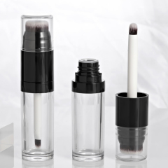 Double-Side 12.8ml Round Thickened big applicator lip gloss wand tubes With Big Fine Brush empty lip gloss bottles thick wand
