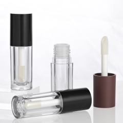 Best seller Custom 5.2ml round transparent empty lip gloss bottles plastic lip lipstick lip gloss tubes with custom packaging