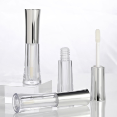 Silver cap lip gloss tube Custom 1.2ml round Empty Cosmetic Packaging exotic lip gloss bottles cute wholesale container