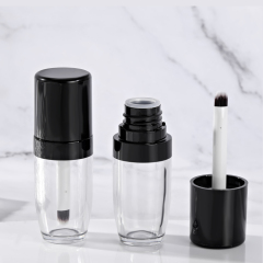 Custom 8.9ml Round Lip Gloss Wand Tubes with Fine Brush Empty Cosmetic Container Thickened Wall Lip Gloss bottle packaging