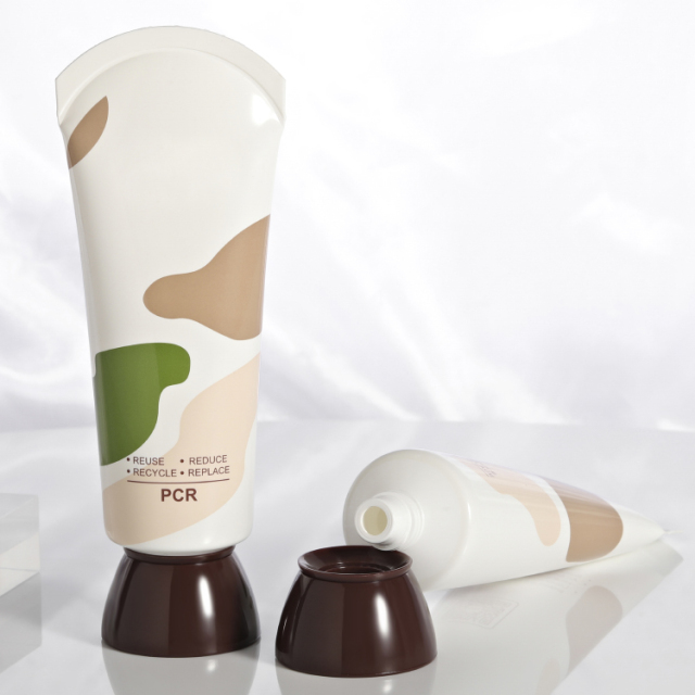 110ml Empty Plastic Cosmetics tubes packaging for hand lotion facial cleanser tube Screen Printing tube with big screw cap