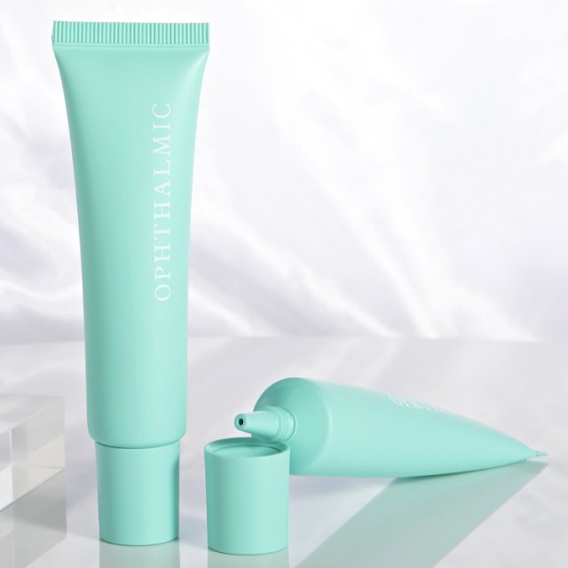 15ml Empty Plastic Cosmetic Packaging Screen Printing squeeze soft long nozzle tubes eye gel lotion cream tube packaging