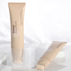 Luxury Sponge massage rolling Tube with Custom Logo Screen Printing packaging 30ml liquid foundation tube with sponge applicator