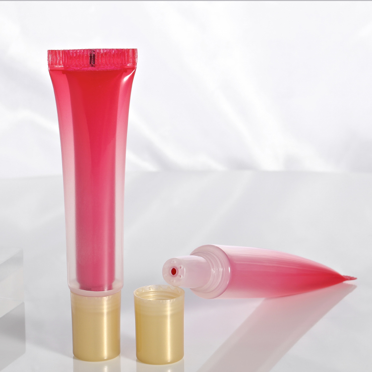 Innovative 20ml 2 in 1 dual chamber tube in tube Empty Plastic Cosmetic Screen Printing Packaging eye cream squeeze tube