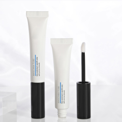 Hot sell 5ml soft squeeze screen printing empty lip gloss container with brush lip gloss tube with plastic applicator