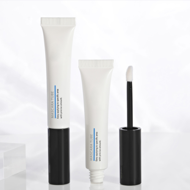 Hot sell 5ml soft squeeze screen printing empty lip gloss container with brush lip gloss tube with plastic applicator