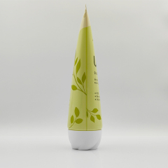 230ml Empty Plastic screen printing soft hand cream squeeze empty tube double color facial cleanser dual chamber tubes