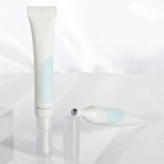 Hot sell 10ml Spot Tip Tube with Mental Roller ball Packaging with Single Steel Ball for eye cream ointment massage hot tube
