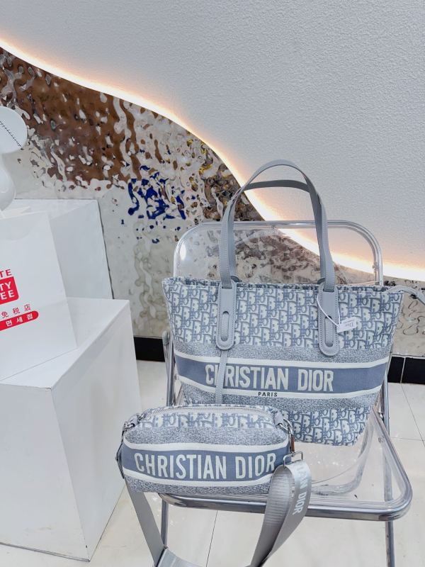 Two-piece set of Dior shopping bags