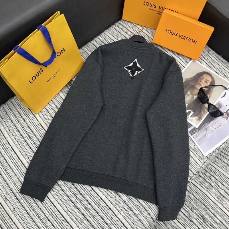 Louis Vuitton FW23 Letter Logo Printed Round Neck Long Sleeve Sweater