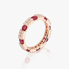 ACCA 14KR Ring with Ruby and Diamond