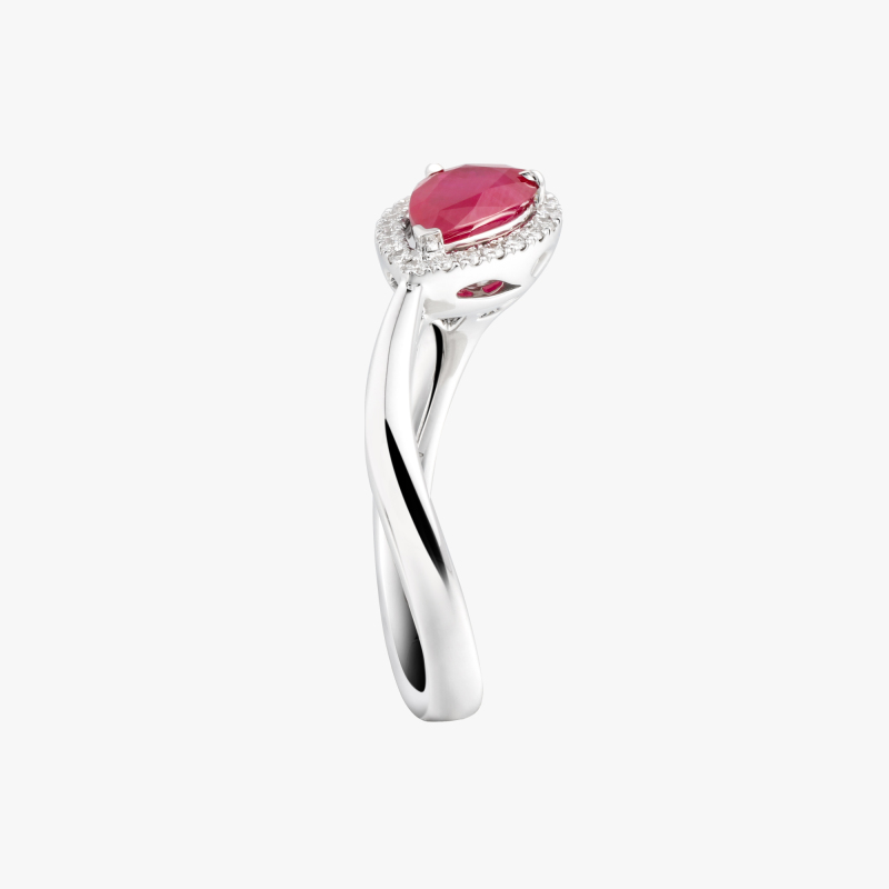 ACCA 18KW Ring with Ruby and Diamond