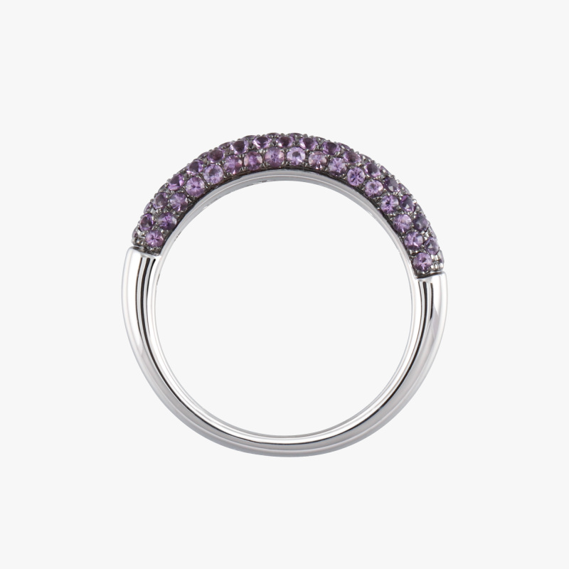 ACCA 18K 白金配紫水晶戒指