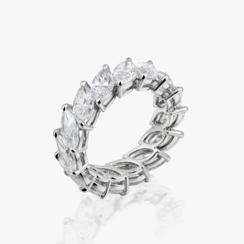 ACCA PT950 Ring with Marquise Diamond