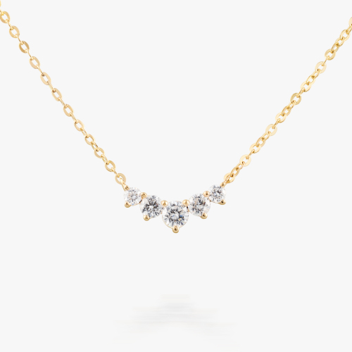 14K Petite Diamond Necklace