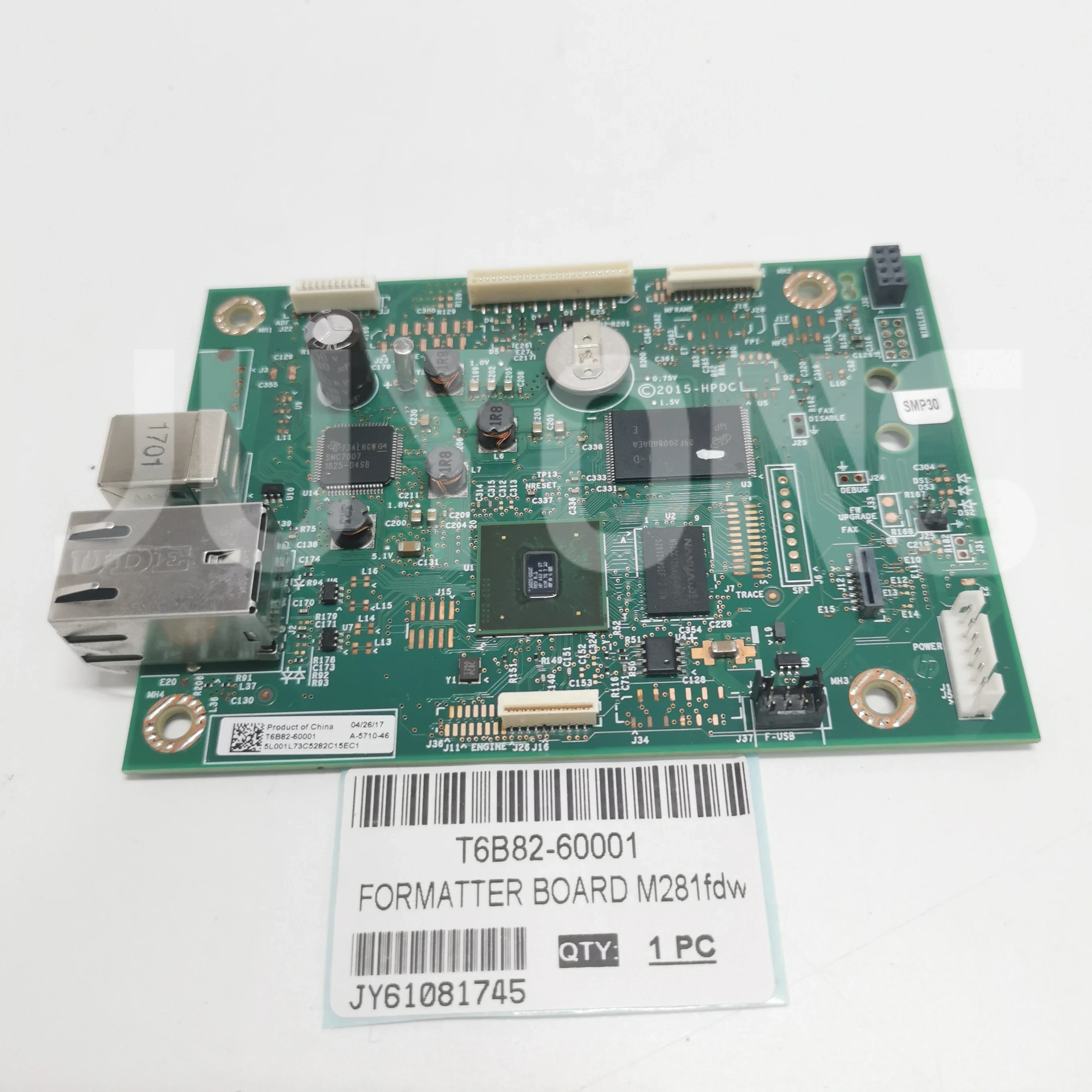 FIT FOR HP Laserjet M281FDW  M281 281 PRINTER ORIGINAL T6B82-60001 FORMATTER BOARD MAINBOARD IN GOOD CONDITION