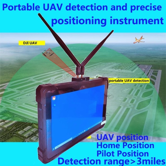 Tablet drone pilot detection and positioning tablet equipment with win10 system can detect DJI,Autel,FPV