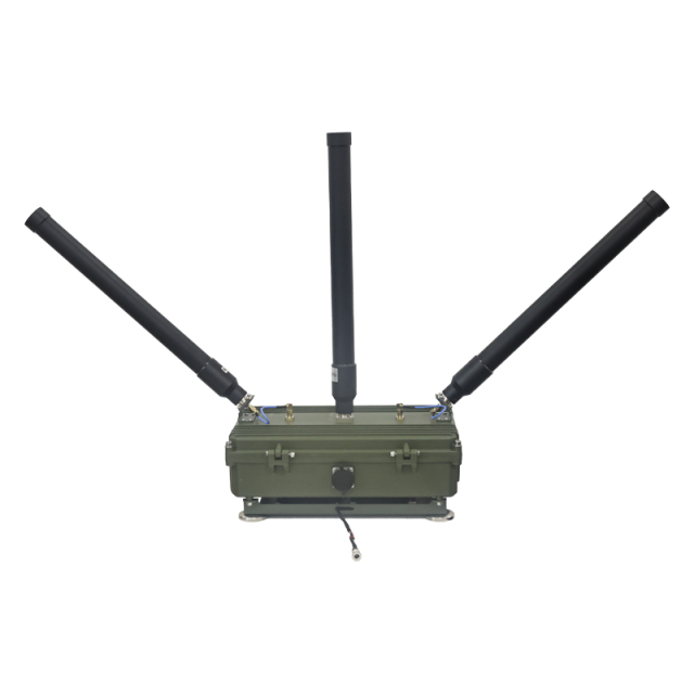 Vehicle-Mounted Fixed 3-Band Drone Jammer with 45° Upward Angle