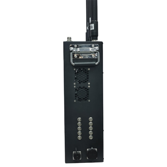 8/10/12 Band GaN Aluminum Digital Source Backpack Jammer
