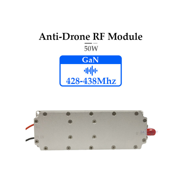 428-438mhz 50W PA GaN Anti Drone Module Counter Fpv Anti Fpv Anti Drone DJI Mavic Counter Fpv