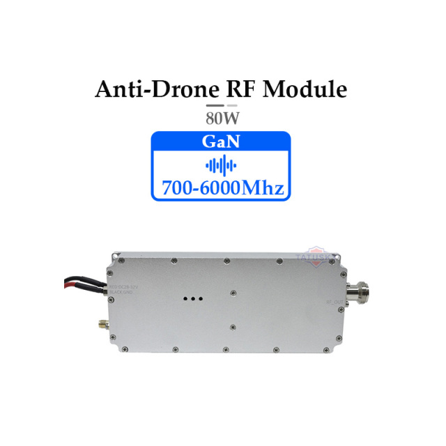 Anti Drone Module 700-6000Mhz 80W GaN module Amplifier module of anti fpv by factory