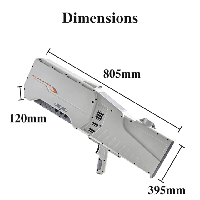 Handheld 400MHz-6GHz Detection and 433MHz-5.8GHz Jamming and Navigation Spoofing GPS/GLONASS/BDS with RTK Positioning Drone Gun Integrated System