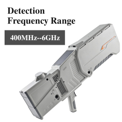 433MHz-5.8GHz Jamming Handheld 400MHz-6GHz Detection and 433MHz-5.8GHz Jamming and Navigation Spoofing GPS/GLONASS/BDS with RTK Positioning Drone Gun Integrated System