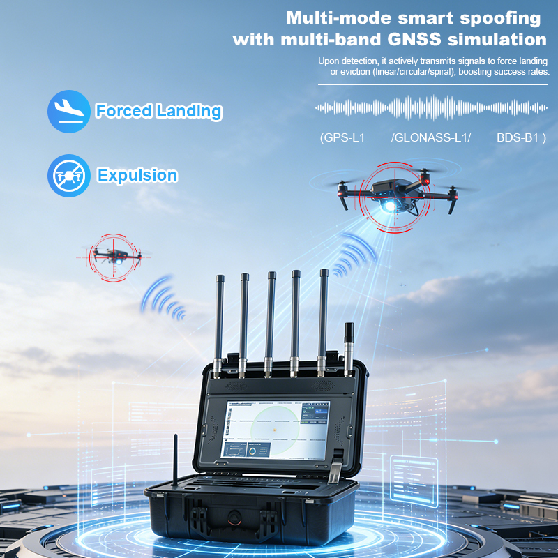 100MHz-6GHz Drone Detection System Function and  UAV Detection Precise Drone Positioning