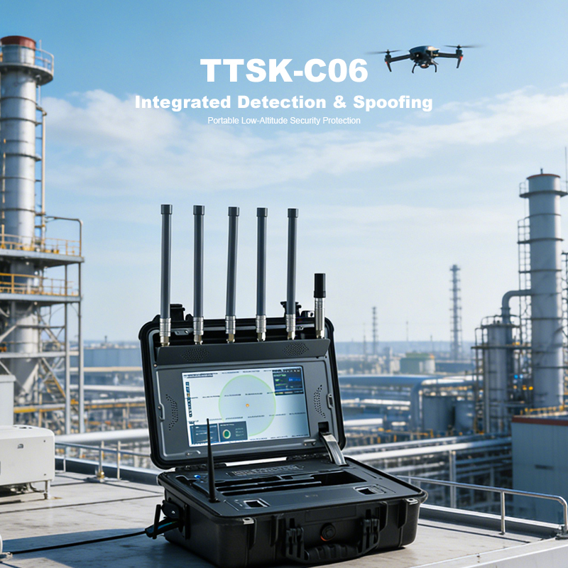 100MHz-6GHz Drone Detection System Function and  UAV Detection Precise Drone Positioning
