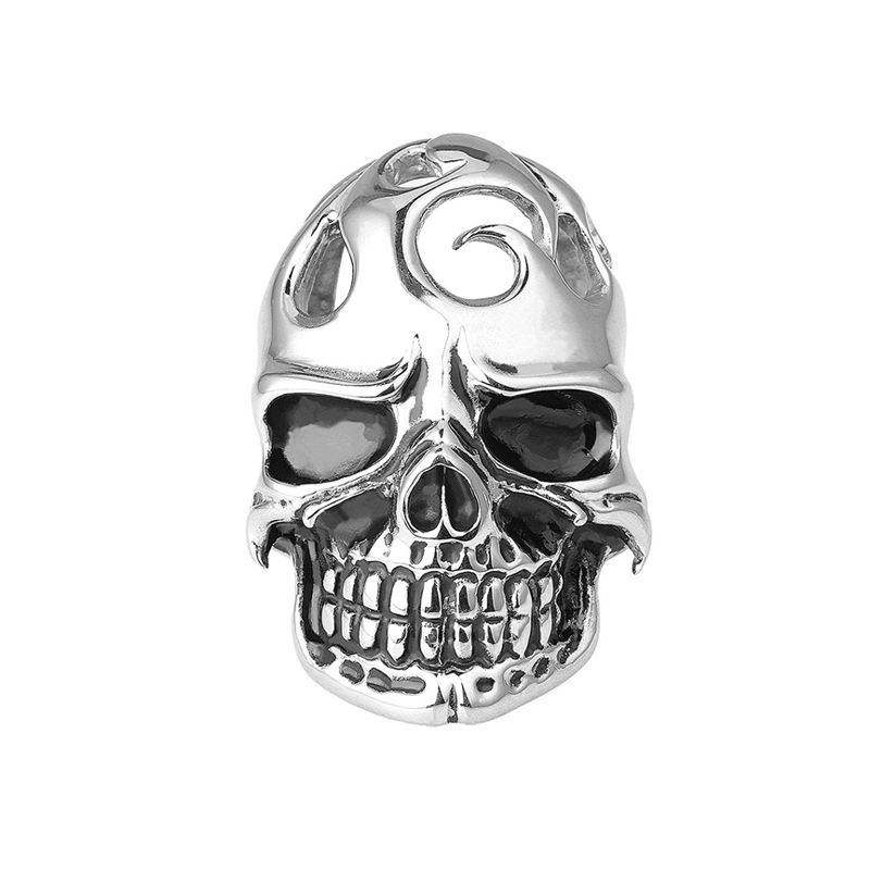 Super Cool Men’s Skull Carbon Steel Ring