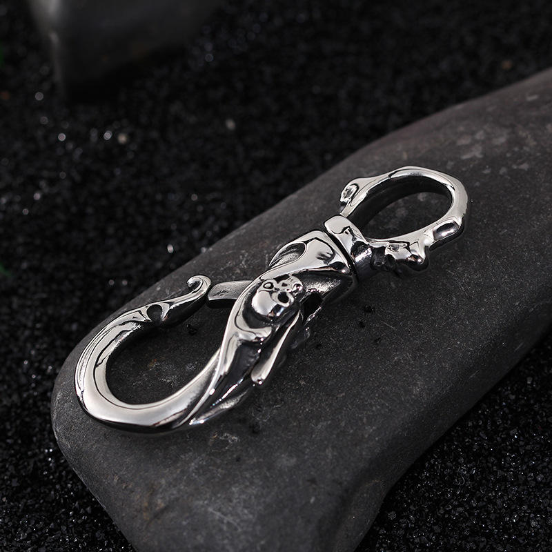 Skull Stainless Steel Keychain, Necklace Pendant