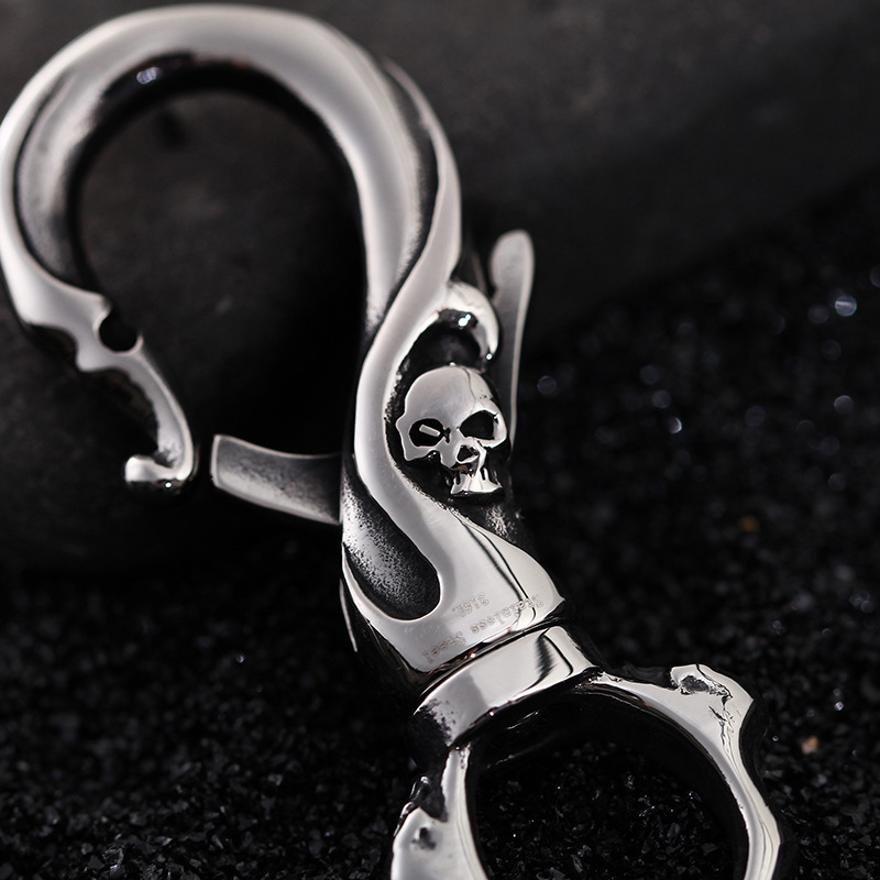 Skull Stainless Steel Keychain, Necklace Pendant
