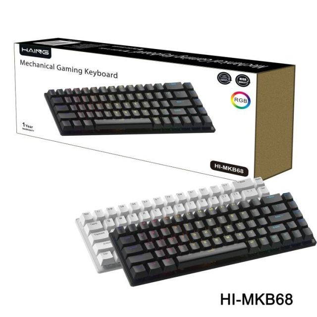 Mechanical Gaming keyboard BLACK/WHITE