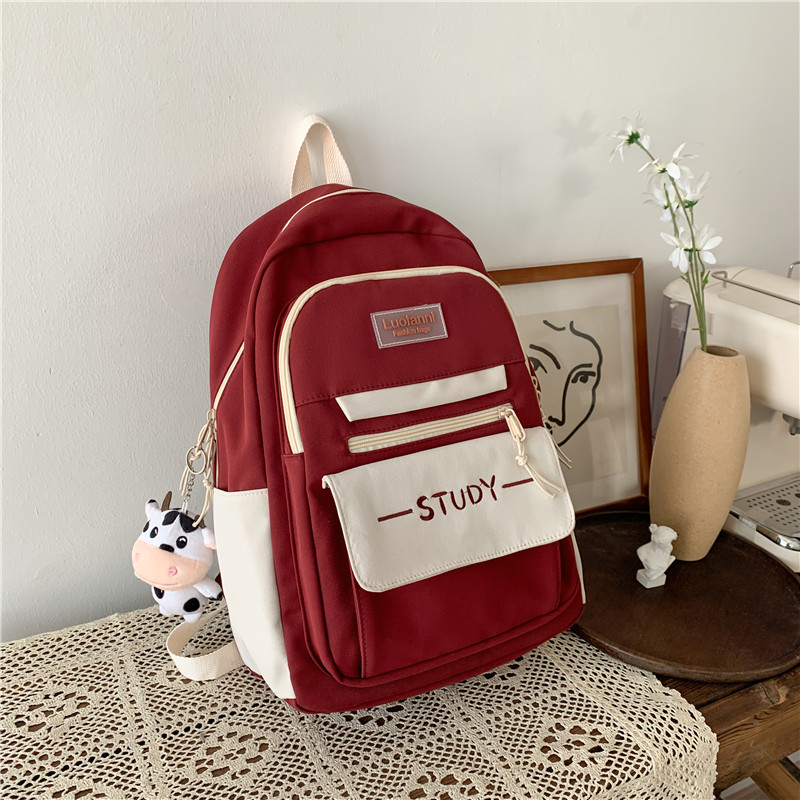 Japanese style elementary school student school bag, female junior high  school student, high school student, backpack, high school girl backpack,  male college student