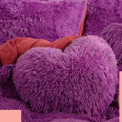 Soft Warm Luxury Bed Sheet Duvet Cover Set Bedding Winter King Size Velvet Fluffy Bedding Set