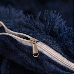 Custom Faux Fur Velvet Fluffy Plush Soft Bedding Set Warm Solid Color Flannel Duvet Cover Sets