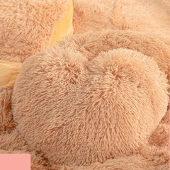 Custom Shaggy Duvet Cover Velvet Bedding Set Faux Fur Luxury Soft Fluffy Bed Sheet Set