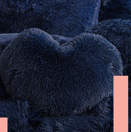 Custom Faux Fur Velvet Fluffy Plush Soft Bedding Set Warm Solid Color Flannel Duvet Cover Sets