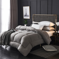 100% Polyester Custom Thick Warm Winter Quilt Wholesale White Hotel Comforter Bedding for Home