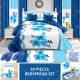 Luxury Designs 30 Pieces Bedding Sheet Set Cotton Filling Bedspread Bedding Set with Curtains King Size Quilted Quilt