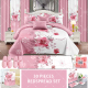 Hot Sales 30 PCS Bedding Sheet Set King Size Printed Bedding Set with Curtains and Bathroom Sets Cotton Filling Quilt Bedspread