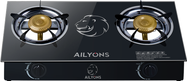 AILYONS GS014-2 Gas Stove Double Burner